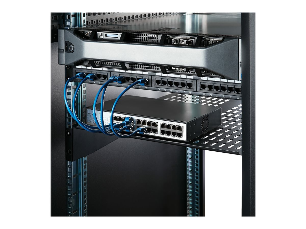 StarTech.com 1U Server Rack Shelf, 2U 22in Universal Fixed Vented Network Rack Shelf/Cantilever Tray for 19" AV/Data/Network Equipment Enclosure w/Cage Nuts & Screws, 50lbs Weight Cap. - 2U Network Rack Shelf (CABSHELF22V) - police skříně - 2U – foto 5