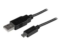 StarTech.com 3m 10 ft Long Micro-USB Charge-and-Sync Cable -M/M - USB to Micro USB Charging Cable - 24 AWG (USBAUB3MBK) - USB
