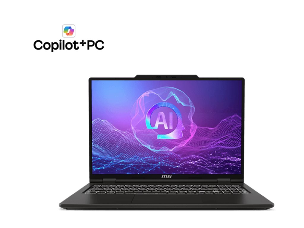 MSI Venture A16 AI+ A3HMG-023NZ Copilot+ PC 16 AMD Ryzen AI 7 350 16 GB RAM 1 TB Product shot Top 78750
