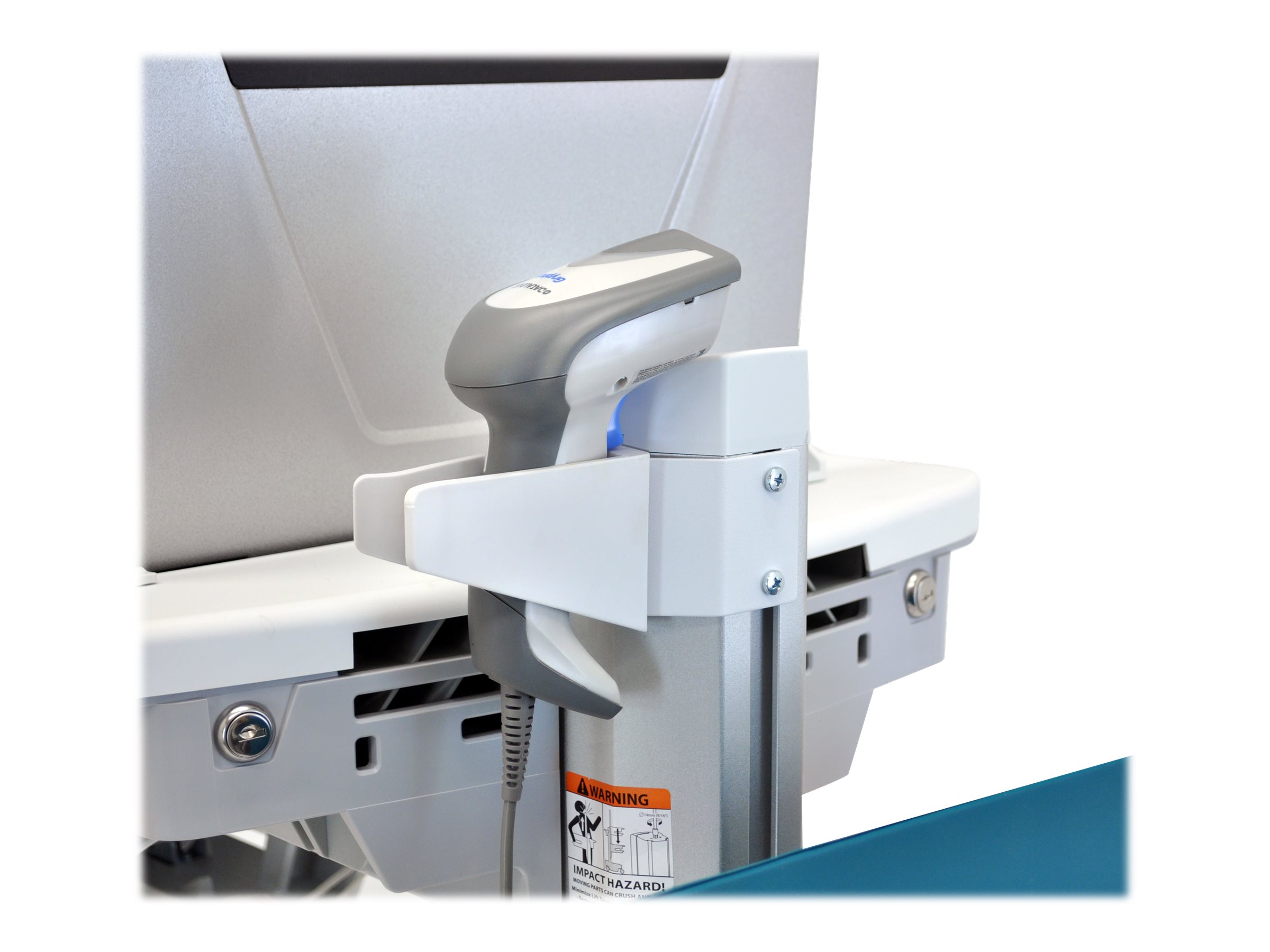 ERGOTRON cart with LCD-Pivot, StyleView, SLA powered 1 drawer, 24 inch, adjustable 68,6cm