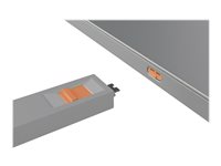 Kit bloqueur de port USB Type C avec clé et 4 verrous, orange