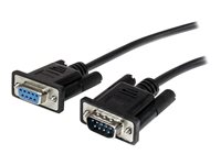 StarTech.com 2m Black Straight Through DB9 RS232 Serial Cable - DB9 RS232 Serial Extension Cable - Male to Female Cable (MXT1