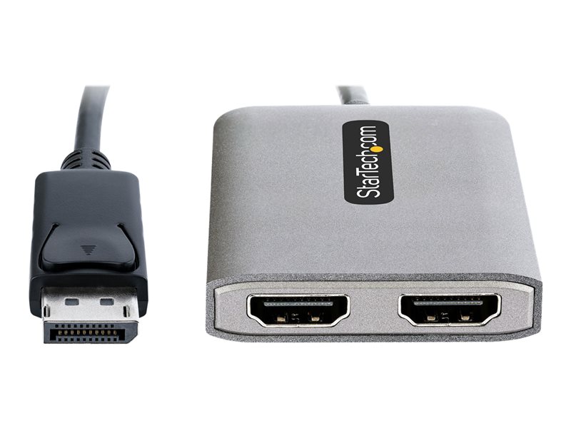 StarTech.com DP to Dual HDMI MST HUB, Dual HDMI 4K 60Hz, DisplayPort ...