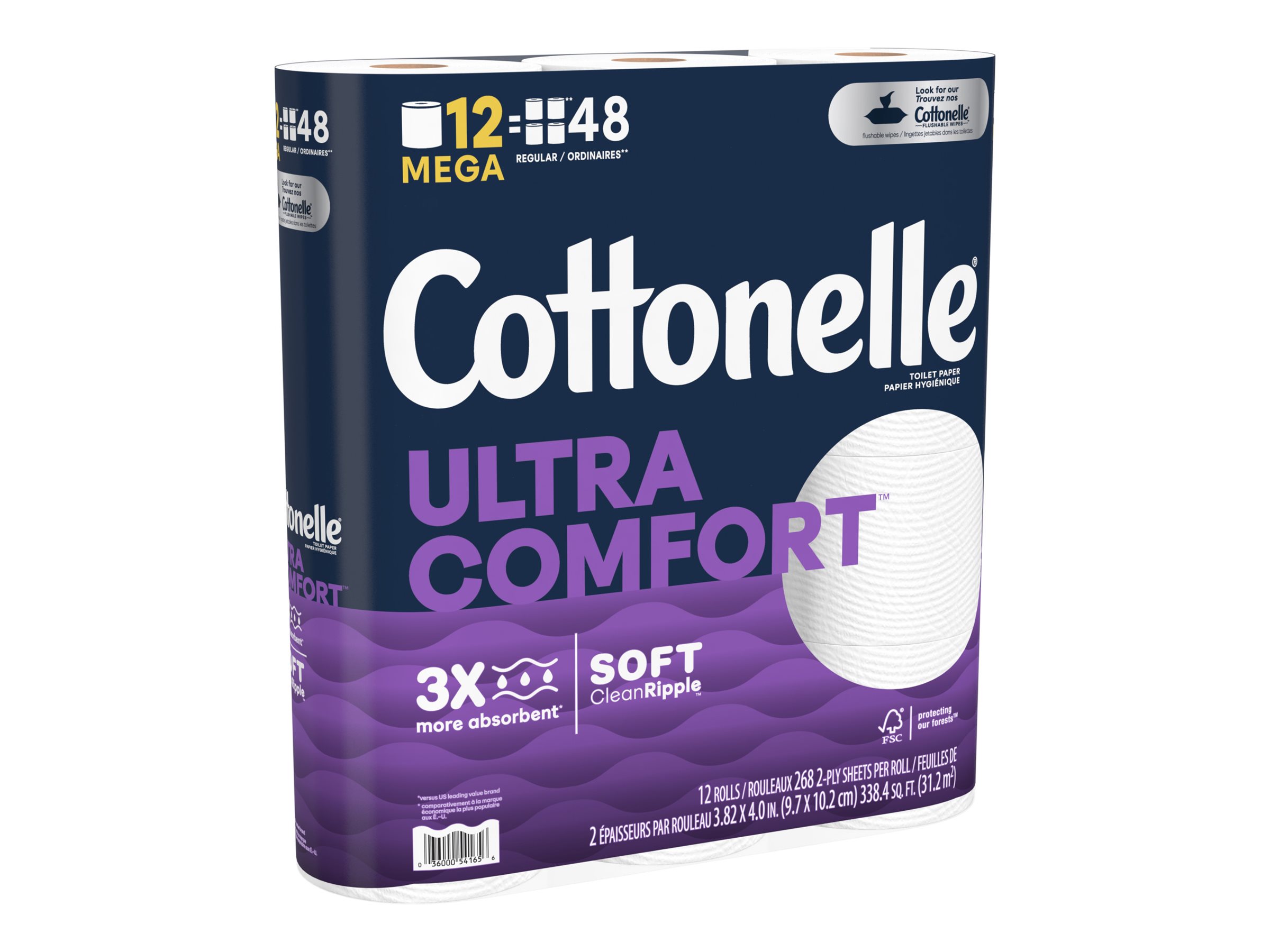 Cottonelle Ultra Comfort Mega Roll Toilet Paper - 12's