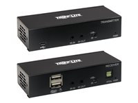 Tripp Lite DisplayPort over Cat6 KVM Extender Kit, Transmitter and Receiver, USB, 4K 30Hz, DP1.2a, PoC, HDCP 2.2, 230 ft., TAA Video/audio ekspander