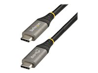 StarTech.com USB 3.1 / Thunderbolt 3 / DisplayPort 1.4 USB Type-C kabel 2m Sort Grå
