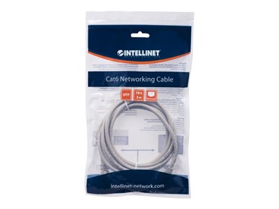 INT Netzwerkkabel Cat6 U/UTP 5,0m grau - 336765