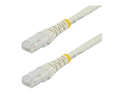 Startech 4ft CAT6 Ethernet Cable, 10 Gigabit Molded RJ45 650MHz 100W PoE Patch Cord, CAT 6 10GbE UTP Network Cable with Strain Relief, White, Wiring is UL Certified/TIA