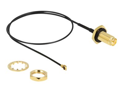 DELOCK Antennenkabel RP-SMA Buchse zum Einbau zu I-PEX St