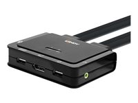 LINDY 2 Port DisplayPort USB KVM Switch