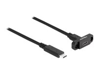 DeLOCK USB 3.2 Gen 2 USB Type-C forlængerkabel 1m Sort