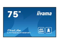 iiyama ProLite LH7565UHSB-B1 75' Digital skiltning 3840 x 2160 