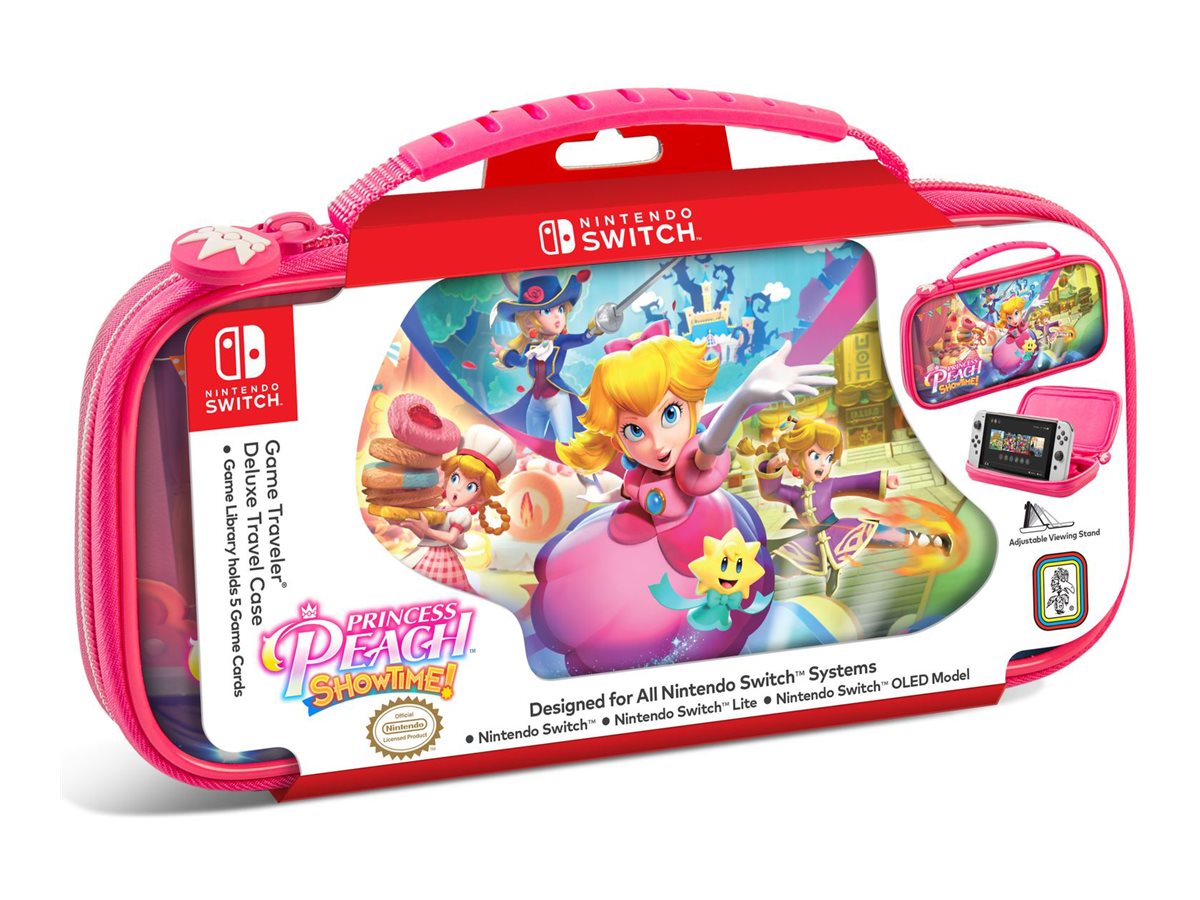 RDS Industries Game Traveler Deluxe Travel Case for Nintendo Switch, Switch Lite, Switch OLED - Princess Peach