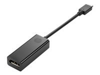 HP - External video adapter - USB-C - DisplayPort - Smart Buy - for HP 34; Elite x360; EliteBook 830 G10; Pro x360; ZBook Firefly 14 G10, 16 G10