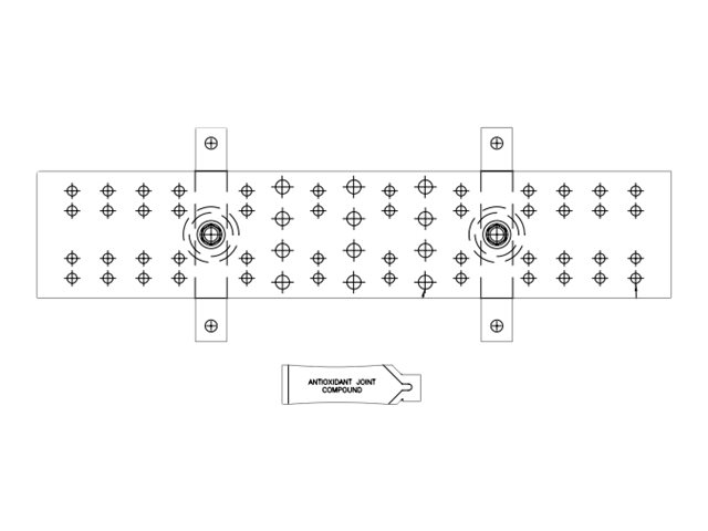 TELECOMM MAIN GROUND BAR KIT 20W X 4H