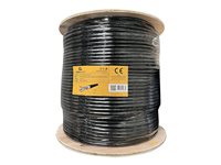 Cablexpert CAT 6 Kabel med folie og kobberfletning (FTP) 305m Bulkkabel Sort