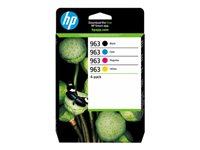 HP 963 - 4-pack - black, yellow, cyan, magenta - original - Officejet - ink cartridge