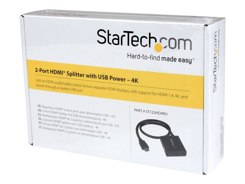 StarTech.com Répartiteur HDMI 1 entrée 4 sorties - Splitter HDMI