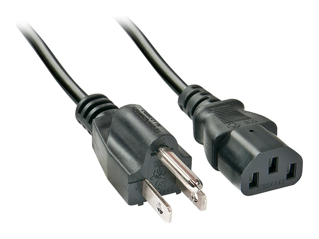 LINDY 2m IEC mains lead US