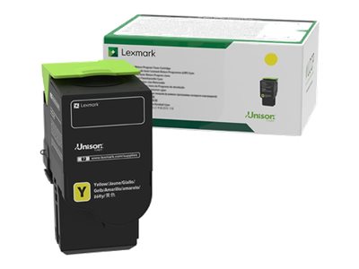 Image of Lexmark - yellow - original - toner cartridge - LCCP, LRP