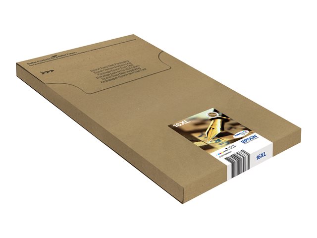 Image of Epson 16XL Multipack Easy Mail Packaging - 4-pack - XL - black, yellow, cyan, magenta - original - ink cartridge