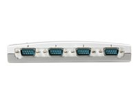 Startech 4 Port USB to Serial RS232 Adapter - DB9M - RS232 Extension - Serial to USB (ICUSB2324) - serial adapter - USB - RS-