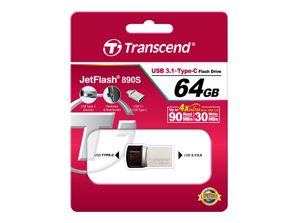 TRANSCEND 64Go Clé USB3.1 Gen 1