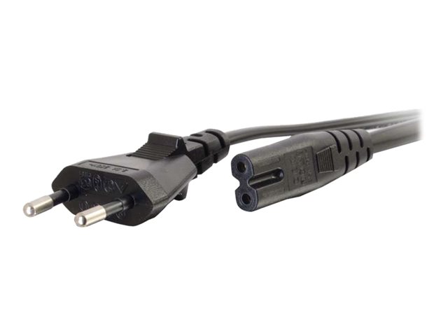 C2G Non-Polarised Power Cord - elektrický kabel - power IEC 60320 C7 do power CEE 7/7 - 1 m – foto 2