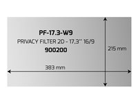 PORT DESIGNS PRIVACY FILTER 2D 17.3p