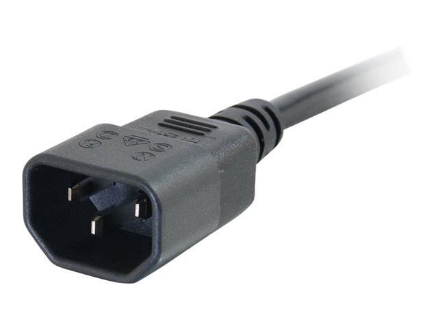 C2G Computer Power Cord Extension - prodlužovací šňůra - power IEC 60320 C13 do IEC 60320 C14 - 3 m – foto 3