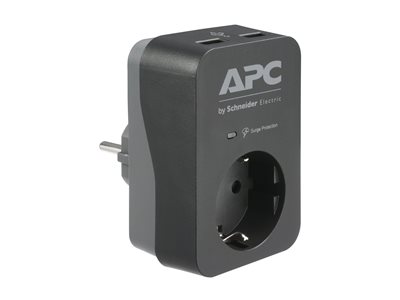 APC SurgeArrest 1 Outlet 2USB Black 230V - PME1WU2B-GR