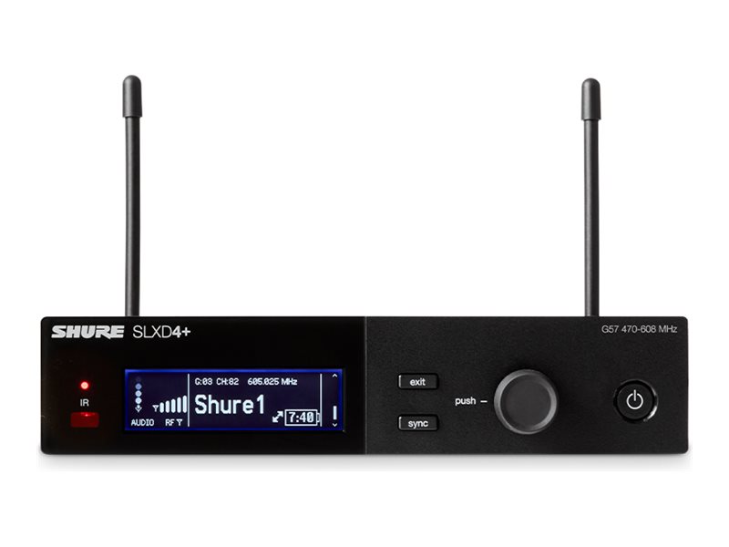 Shure SLX-D SLXD4+ - Wireless audio receiver for wireless microphone system