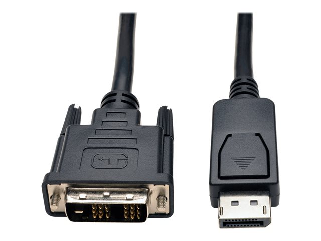 Tripp Lite 10ft DisplayPort to DVI Cable / DP to DVI Adapter Latches to DVI-D Single Link M/M 10'