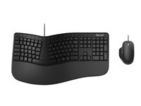 Microsoft Ergonomic Desktop Tastatur og mus-sæt Kabling