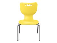 MooreCo Hierarchy Chair educational ergonomic chrome yellow