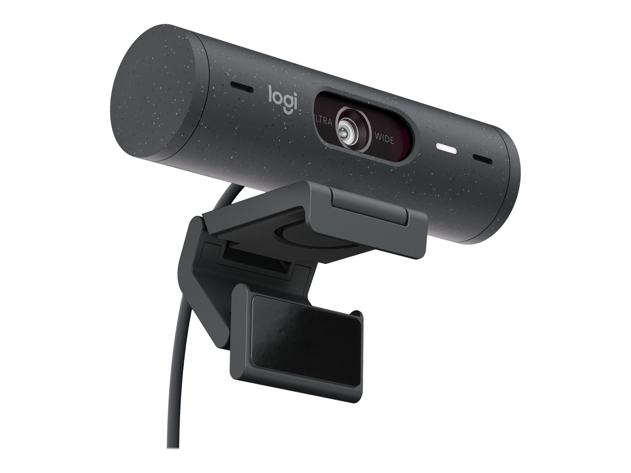 Logitech Brio 500 Full HD Webcam with Auto Light Correction, Noise  Reduction, Privacy Cover, Graphite