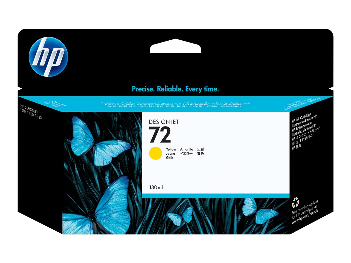 HP NO72 CARTOUCHE ENCRE JAUNE V
