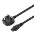 power cable - BS 1363 to IEC 60320 C5 - 1.8 m