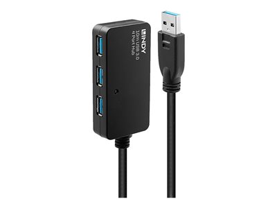 Rallonge active USB 3.0, 10m AVEC hUB 4 ports