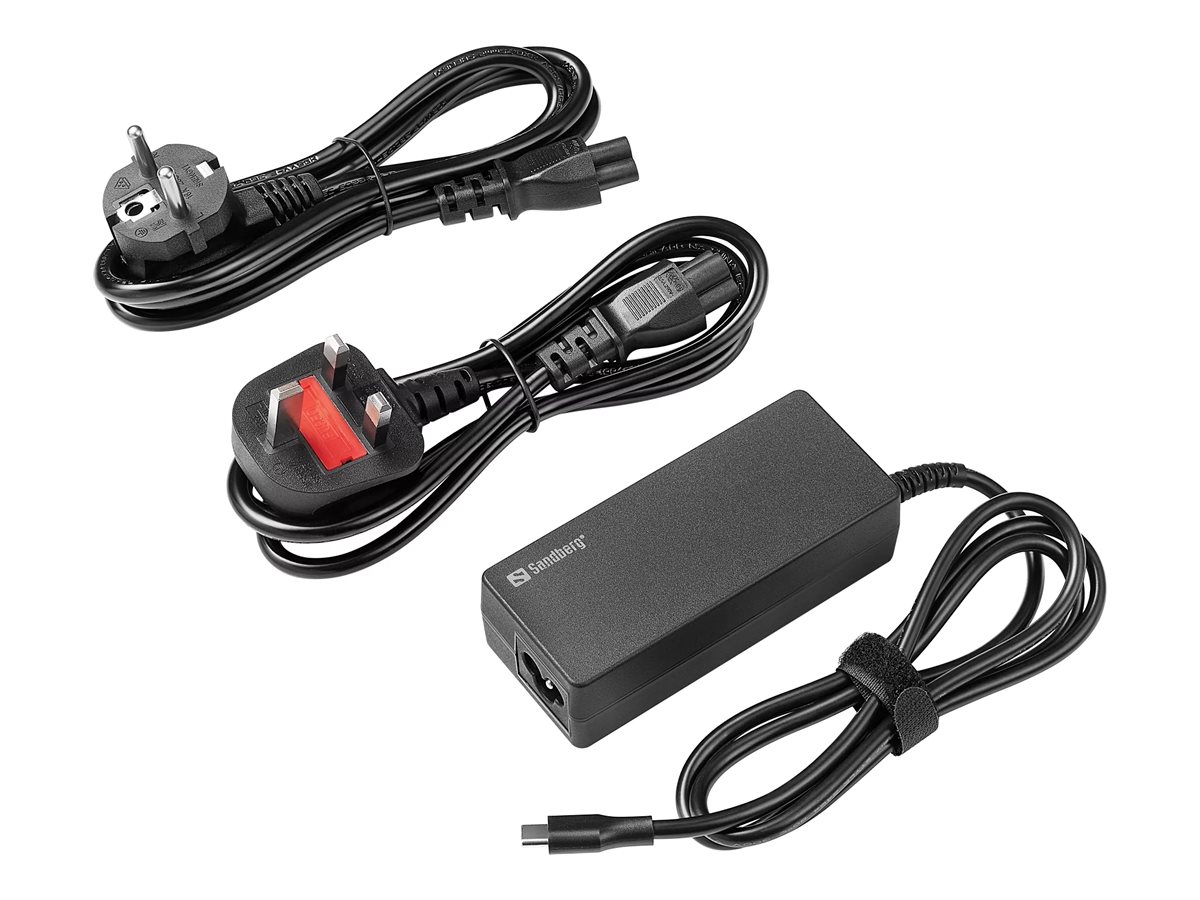 SANDBERG USB-C AC Charger, PD65W, EU+UK