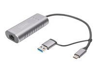 DIGITUS Netværksadapter USB-C / USB-A