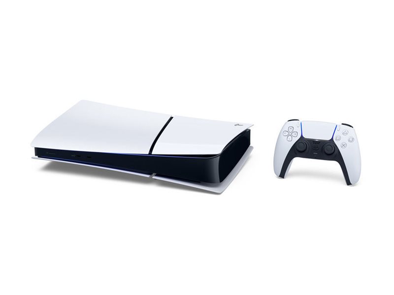 Sony PlayStation 5 Slim Digital Edition Game console 825 GB Component Left-angle 71780