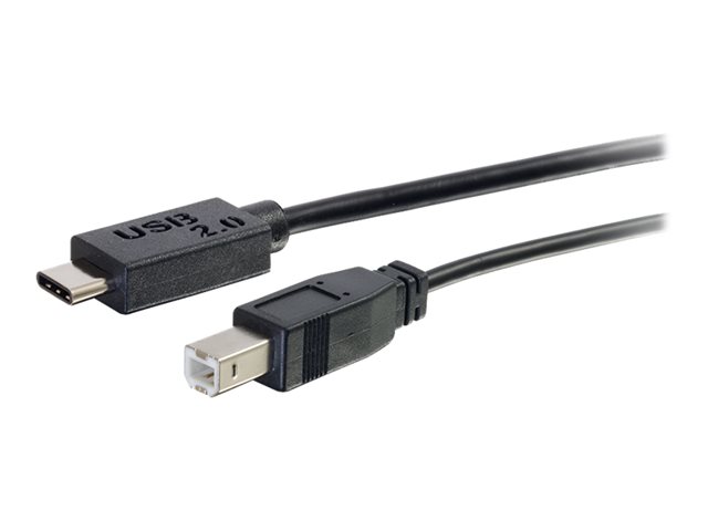 C2G 10ft USB C to USB B Cable - USB C 2.0 to USB B - M/M - USB kabel typ C - USB typ B do 24 pin USB-C - 3.05 m – foto 3