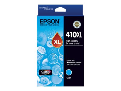 Epson 410XL XL cyan original ink Package view Front 79225