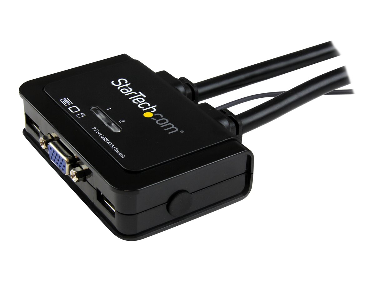 StarTech.com 2 Port USB VGA Cable KVM Switch - USB Powered with Remote Switch - KVM with VGA - Dual Port VGA KVM Switch (SV211USB) - přepínač KVM - 2 porty – foto 2