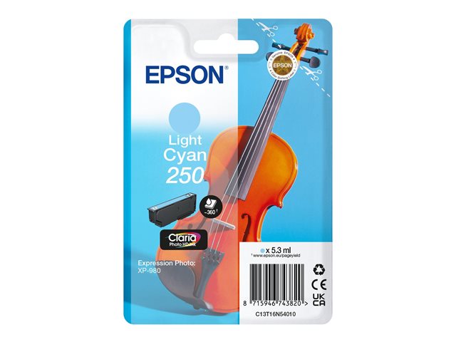 EPSON Singlepack Light Cyan 250 ink C13T16N54010
