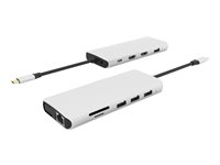 eSTUFF Single USB-C Dock - station d'accueil - USB-C 3.2 Gen 1 - VGA, HDMI - GigE