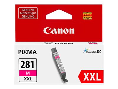 Canon CLI-281 M XXL - 11.7 ml - XXL size - magenta - original - ink tank - for PIXMA TR7520, TR7620, TR8520, TR8620, TS6120, TS6320, TS702, TS8120, TS8320, TS9120