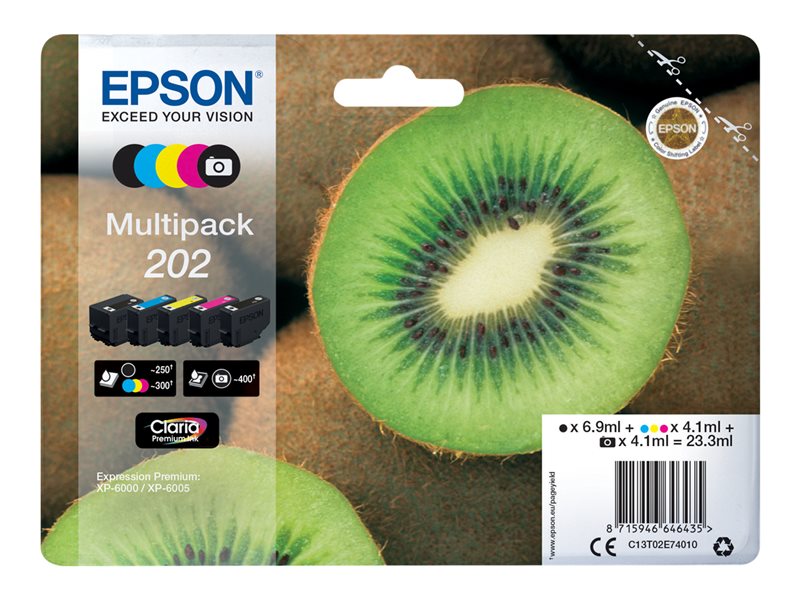 EPSON 1LB 202 Mpack Ink Cartridge w/s