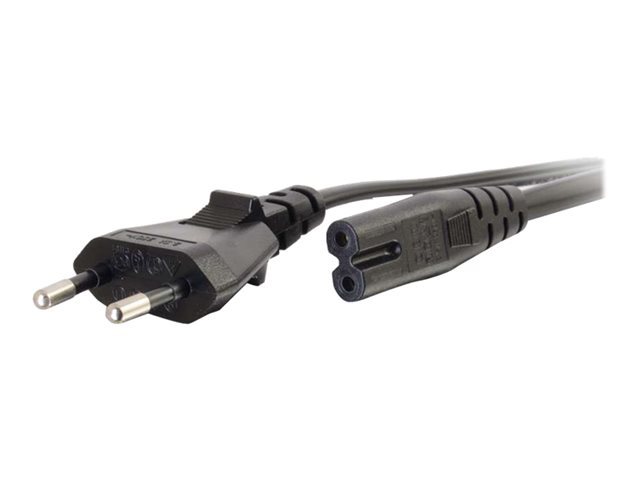 C2G Non-Polarised Power Cord - elektrický kabel - power IEC 60320 C7 do power CEE 7/7 - 3 m – foto 2